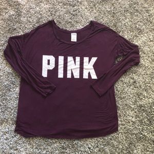 Victoria Secret PINK Maroon Long-sleeve Women’s